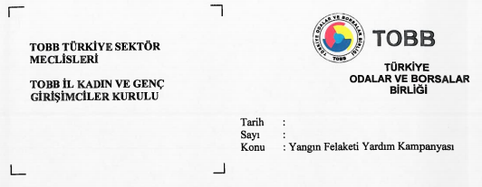 Yangın Felaketi Yardım Kampanyası